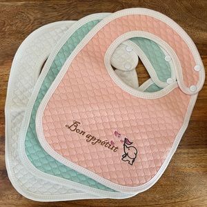 Set of 3 Baby Bibs NWT